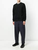 Thumbnail for your product : Issey Miyake textured front V-neck sweater