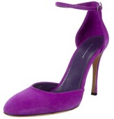 Thumbnail for your product : Victoria Beckham Suede D'Orsay Pumps Purple