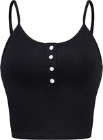 Thumbnail for your product : Lazzboy Women Lazzboy Camisole Crop Top Women Vest Tank Sleeveless Camouflage/Snakeskin/Plain Straps Size 8-14 Ladies Party Blouse(S(8)