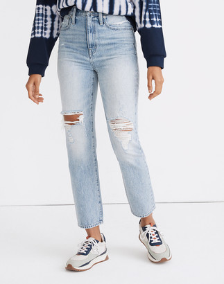 Madewell The Perfect Vintage Jean in Calabria Wash: Ripped Edition