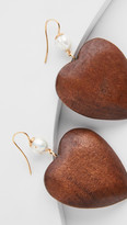 Thumbnail for your product : Sophie Monet The Wood Heart Earrings