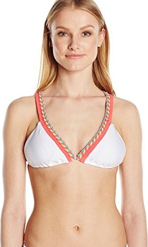 White Padded Triangle Bikini | Shop the world's largest collection of  fashion | ShopStyle