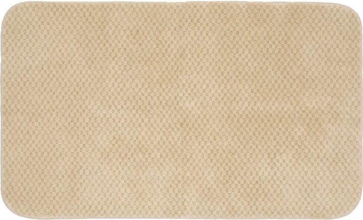 Garland Rug Cabernet Linen 30 in. x 50 in. Washable Bathroom Accent Rug