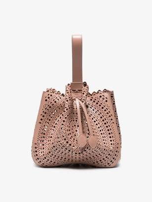 Alaia Pink Vienne Leather Bracelet Bag
