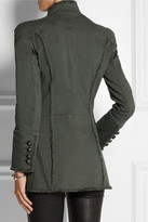 Thumbnail for your product : Balmain Pierre Double-breasted cotton-blend jacket