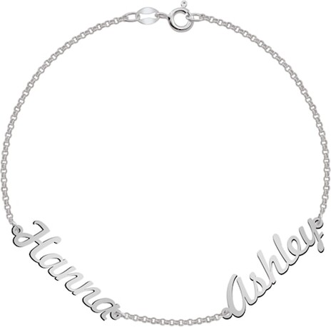 Zales Cursive Letter Name Station Bracelet (1-3 Names)