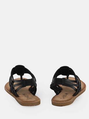Shein Strappy Huarache Thong Slingback Flat Sandals