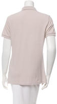 Thumbnail for your product : Burberry Nova Check-Trimmed Polo Top