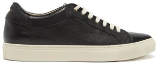 Paul Smith Basso Leather Trainers - Black White
