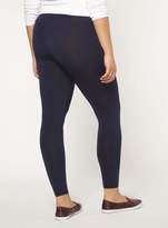 Thumbnail for your product : Evans Navy Blue Ankle Length Leggings