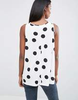 Thumbnail for your product : ASOS Maternity Tall Sleeveless Swing Top In Spot Print