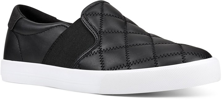 nine west black slip on sneakers