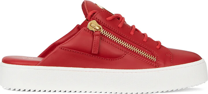 giuseppe zanotti red sneakers