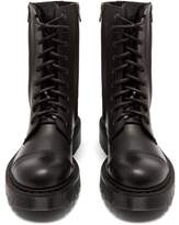 Thumbnail for your product : Vetements Leather Combat Boots - Womens - Black