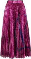 Thumbnail for your product : Valentino Sequin Embellished Pleated Midi Skirt