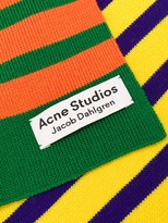 Thumbnail for your product : Acne Studios x Jacob Dahlgren colour-block striped scarf