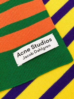 Acne Studios x Jacob Dahlgren colour-block striped scarf