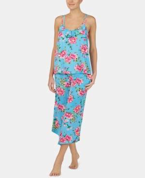 Betsey Johnson Printed Knit Camisole and Culottes Pajama Set