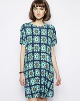 Thumbnail for your product : House of Holland Tee Dress in Cauliflower Print