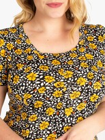 Thumbnail for your product : Jolie Moi Floral Print A-Line Maxi Dress, Yellow/Black