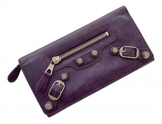 balenciaga purple wallet