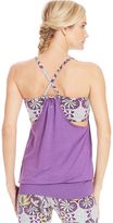 Thumbnail for your product : Soybu Printed Sports Bra Layered Tank