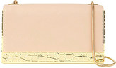 Thumbnail for your product : Ted Baker Elise leather metallic croc box clutch