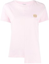 Thumbnail for your product : Loewe embroidered logo asymmetric hemline T-shirt