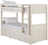 Thumbnail for your product : Kidspace Georgie Solid Pine Bunk Bed Frame with Storage and Guest Bed