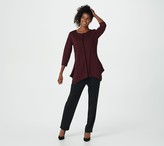 Thumbnail for your product : Truth + Style Petite Jacquard Knit Scoop-Neck Tunic