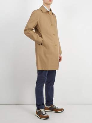 Kilgour Bonded Cotton Water Resistant Overcoat - Mens - Beige