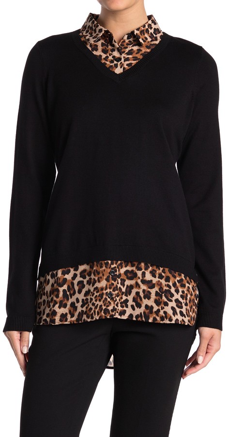 adrianna papell sweater shirt