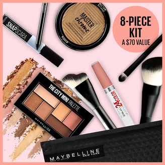 Maybelline New York Glow Getter 8 Piece Makeup Value Kit Essentials for a Summer Bronze Glow 0.1 Fl OZ