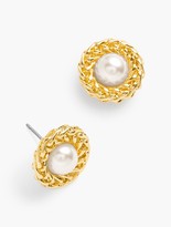 Thumbnail for your product : Talbots Gold Nest Pearl Earrings