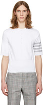 Thumbnail for your product : Thom Browne White Trompe Loeil Four Bar T-shirt
