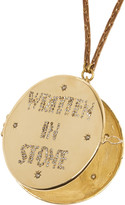 Thumbnail for your product : Lulu Frost Written in Stone gold-plated crystal locket necklace