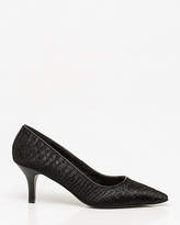 Thumbnail for your product : Le Château Embossed Pony Hair Pump
