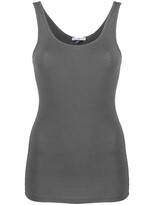 Ribbed Scoop-Neck Tank Top 