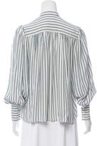 Thumbnail for your product : Frame Striped Silk Button-Up