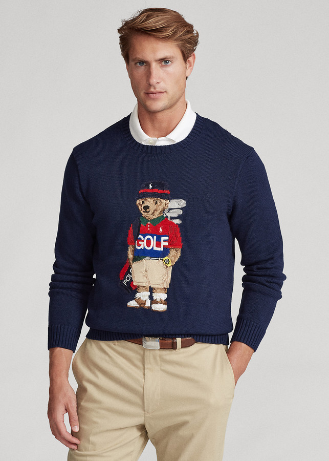 Ralph Lauren Golf Polo Bear Cotton-Blend Sweater - ShopStyle