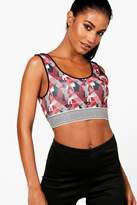 Thumbnail for your product : boohoo Fit Printed Sports Bra
