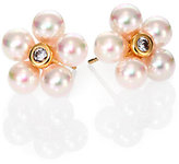 Thumbnail for your product : Majorica 7MM White Pearl Flower Earrings