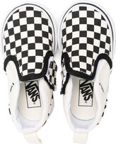 Thumbnail for your product : Vans Kids Check-Print Slip-On Sneakers