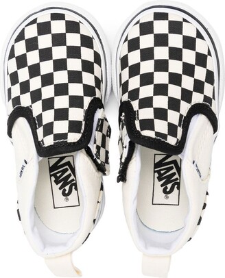 Vans Kids Check-Print Slip-On Sneakers