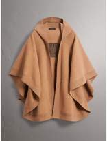 Thumbnail for your product : Burberry Wool Cashmere Blend Hooded Poncho
