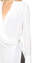Thumbnail for your product : Helmut Lang Fold Over Draped Top