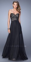 Thumbnail for your product : La Femme Embroidered Back Strap Prom Dresses