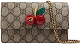 Thumbnail for your product : Gucci GG Supreme mini bag with cherries