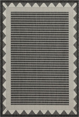 Latitude Run Anthracite Indoor/Outdoor Area Rug