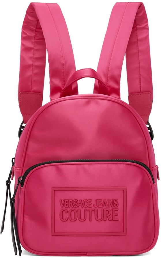 Versace Jeans Couture Pink Satin Backpack - ShopStyle